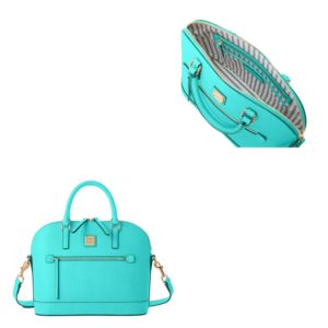 Dooney & Bourke Saffiano Domed Zip Satchel - Mint