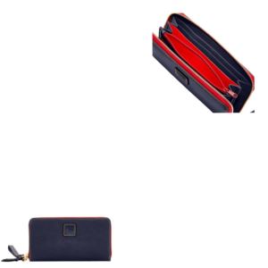 Dooney & Bourke Florentine Large Zip Around Wristlet Navy