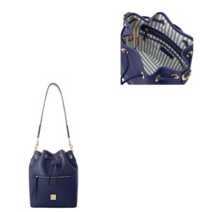 Dooney & Bourke Saffiano Drawstring - Marine
