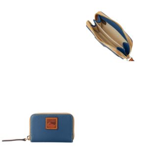 Dooney & Bourke Pebble Grain Zip Around Credit Card Case - Jeans