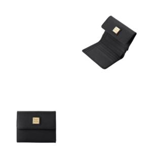 Dooney & Bourke Saffiano Small Flap Wallet - Black