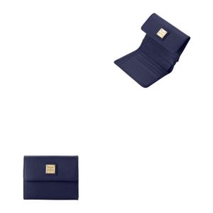 Dooney & Bourke Saffiano Small Flap Wallet - Marine