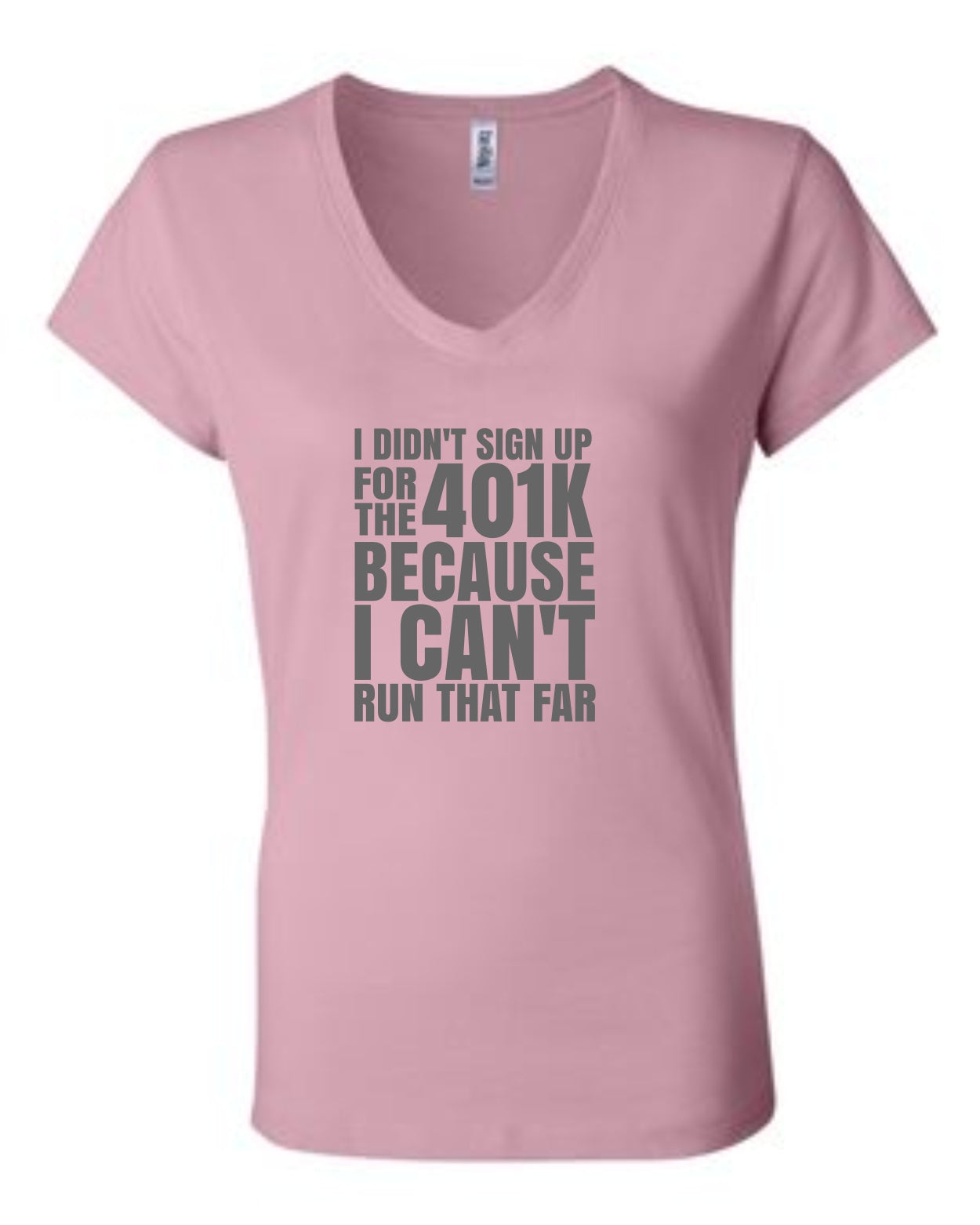 Bella + Canvas® Ladies' Short Sleeve V-Neck Jersey T-Shirt - 401K Design