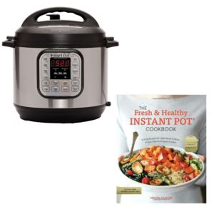 Instant Pot Duo Mini 3-Qt. 7-in-1 Pressure Cooker + Fresh & Healthy Cookbook