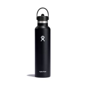 Hydro Flask 24 oz. Standard Mouth Bottle w/Flex Straw Cap / Black
