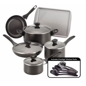 Farberware 15pc Nonstick Cookware - Black